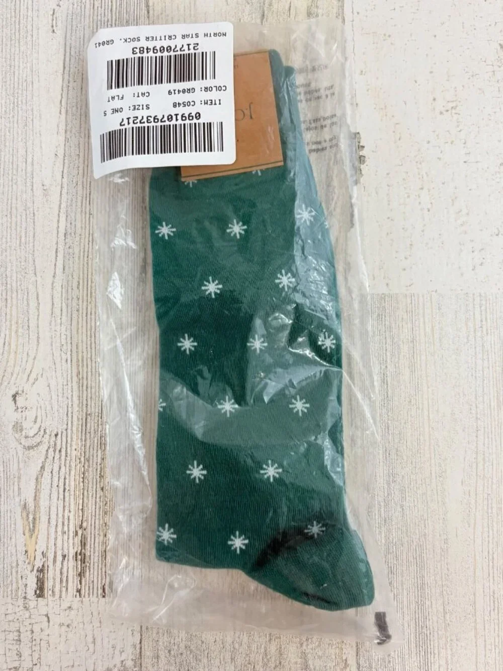 NWT J Crew Mens North Star Cotton Blend Socks Emerald Cypress Green One Size